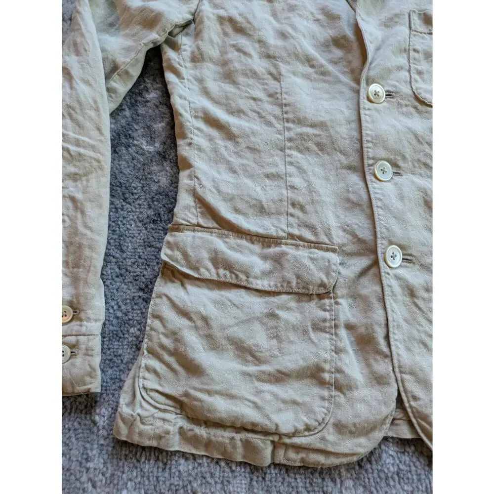 Vintage Ralph Lauren Rugby Women's 100% Linen Blazer Made In Japan - Size 0 RARE - Picture 7 of 16